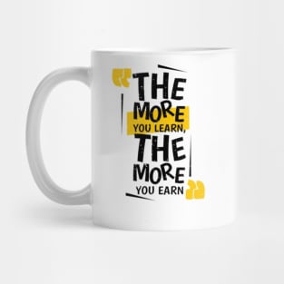 Background quote with a motivating message Mug